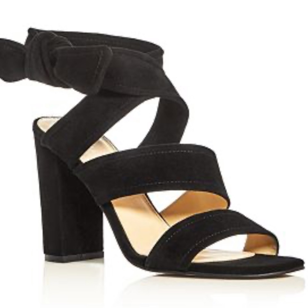 Ivanka trump label kiffie ankle tie heel sandals
